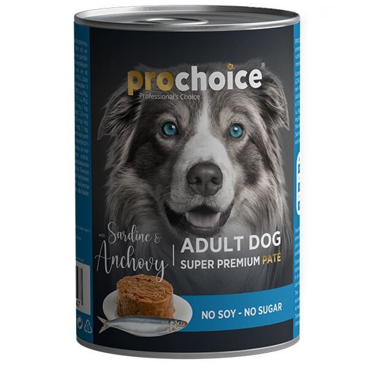 Pro Choice Adult Sardunya ve Hamsili Yetişkin Köpek Konservesi 400 Gr Pro Choice Adult Sardunya ve Hamsili Yetişkin Köpek Konservesi 400 Gr