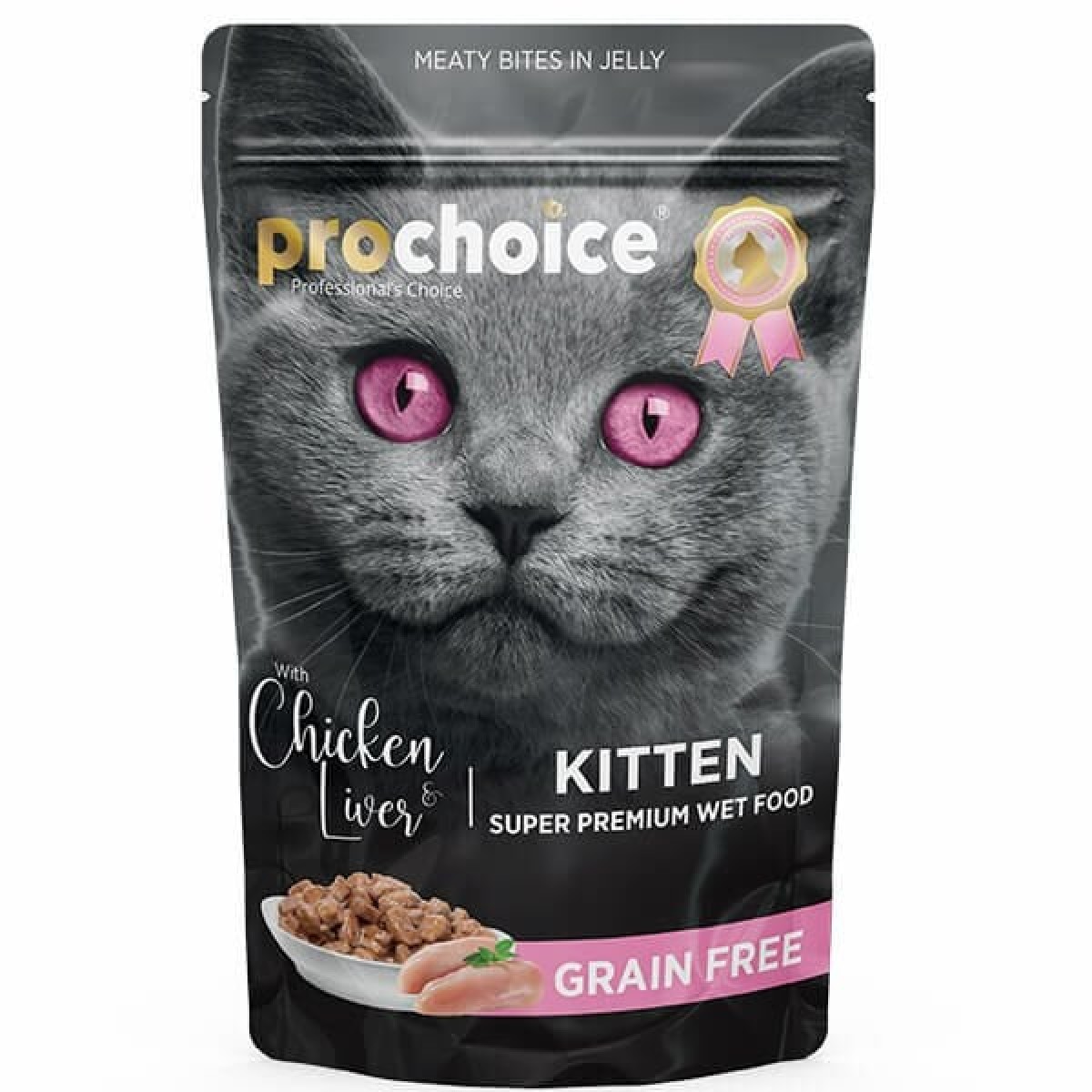 Pro Choice Tahılsız Kitten Tavuk ve Ciğerli Yavru Konserve Kedi Maması 85 Gr Pro Choice Tahılsız Kitten Tavuk ve Ciğerli Yavru Konserve Kedi Maması 85 Gr