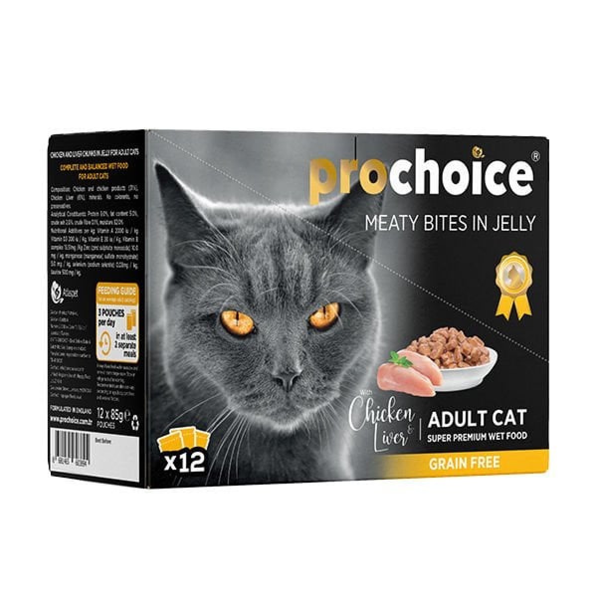 Pro Choice Tavuk ve Cigerli Family Pack Konserve Kedi Maması 12 Adet 85 Gr Pro Choice Tavuk ve Cigerli Family Pack Konserve Kedi Maması 12 Adet 85 Gr