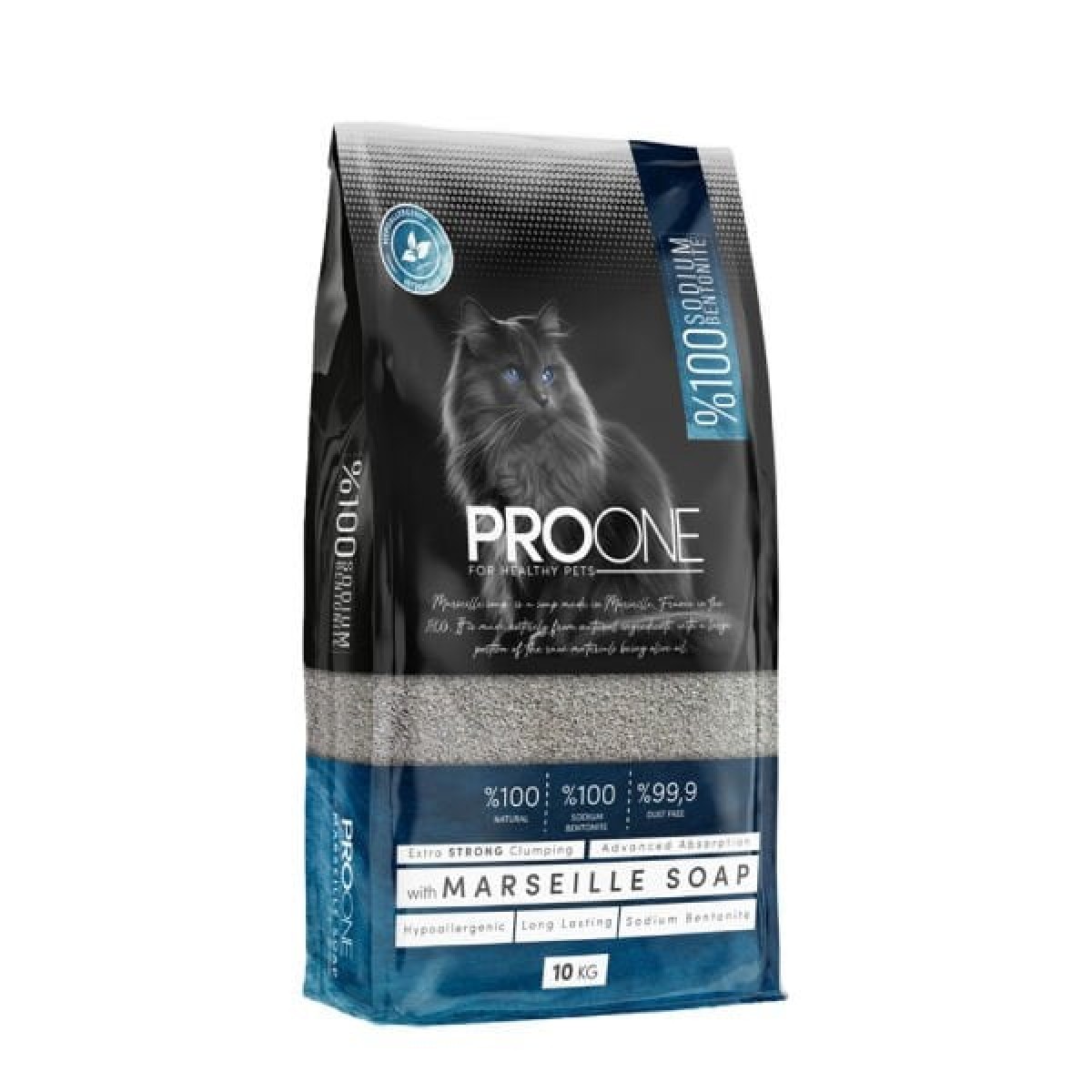 Pro One Hypoallergenic Marsilya Sabunu Kokulu İnce Taneli Sodyum Bentonit Kedi Kumu 10 Kg Pro One Hypoallergenic Marsilya Sabunu Kokulu İnce Taneli Sodyum Bentonit Kedi Kumu 10 Kg