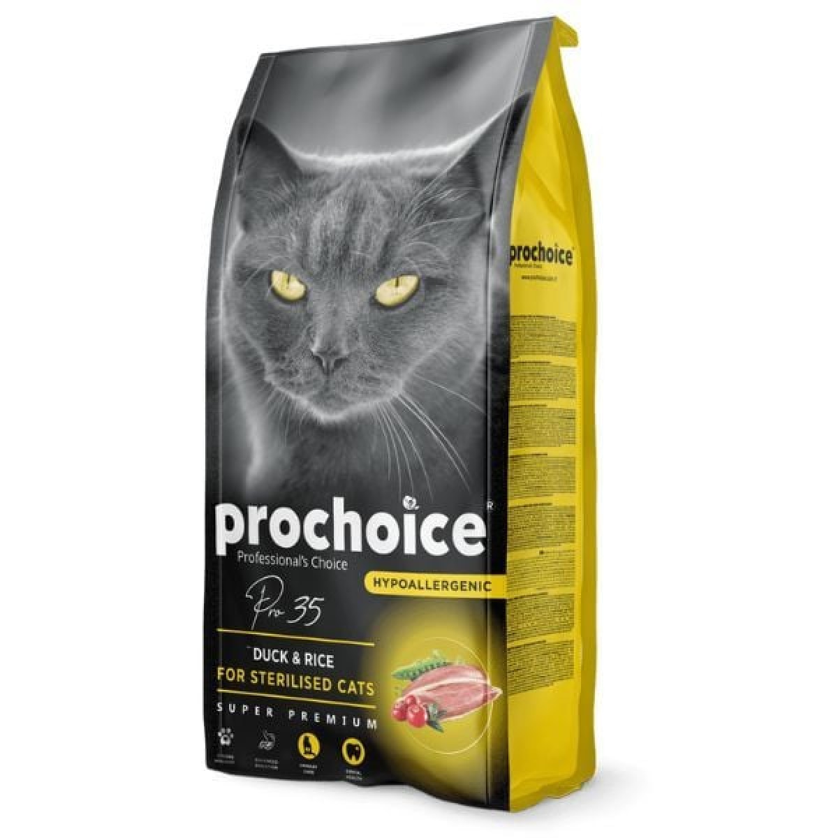 Prochoice Cat Pro 35 Sterilized Ördek ve Pirinçli Kısır Kedi Maması 2 Kg Prochoice Cat Pro 35 Sterilized Ördek ve Pirinçli Kısır Kedi Maması 2 Kg