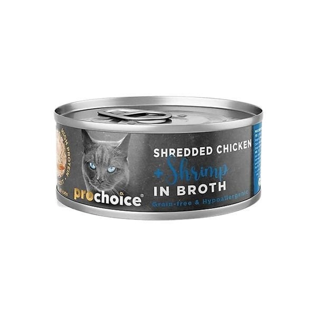 Prochoice Hypo-Allergenic Sos İçinde Tavuklu ve Karidesli Tahılsız Yetişkin Kedi Konservesi 70 Gr Prochoice Hypo-Allergenic Sos İçinde Tavuklu ve Karidesli Tahılsız Yetişkin Kedi Konservesi 70 Gr