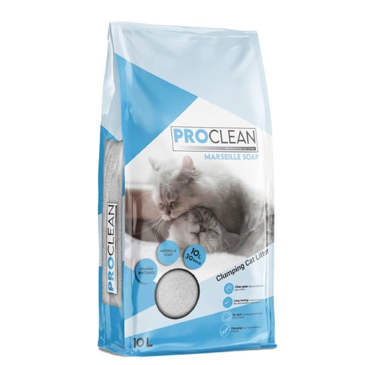 ProClean Marsilya Sabun Kokulu Topaklanan Kedi Kumu İnce Taneli 10 Lt ProClean Marsilya Sabun Kokulu Topaklanan Kedi Kumu İnce Taneli 10 Lt