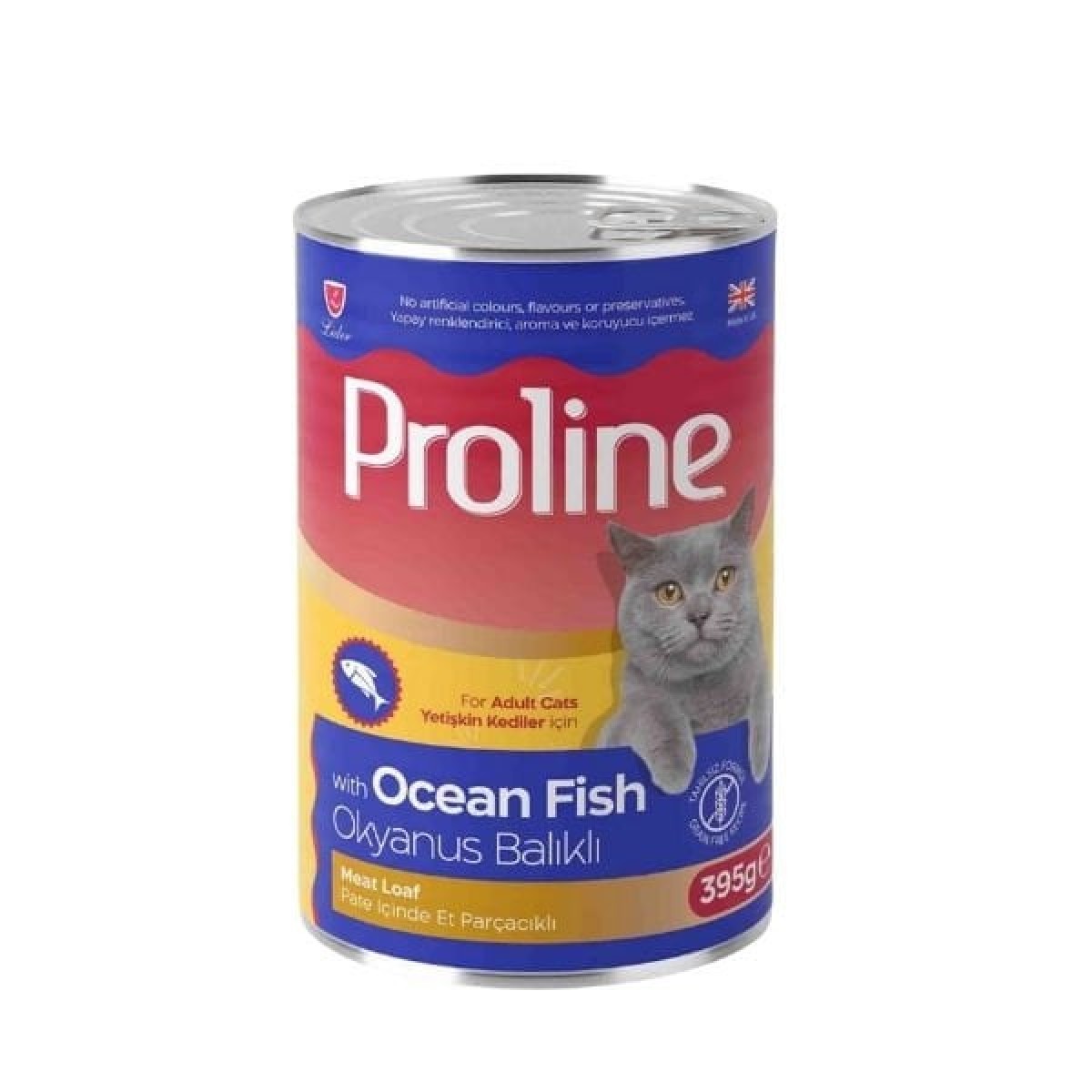 Proline Pate İçinde Et Parçacıklı Okyanus Balıklı Yetişkin Konserve Kedi Maması 395 Gr Proline Pate İçinde Et Parçacıklı Okyanus Balıklı Yetişkin Konserve Kedi Maması 395 Gr