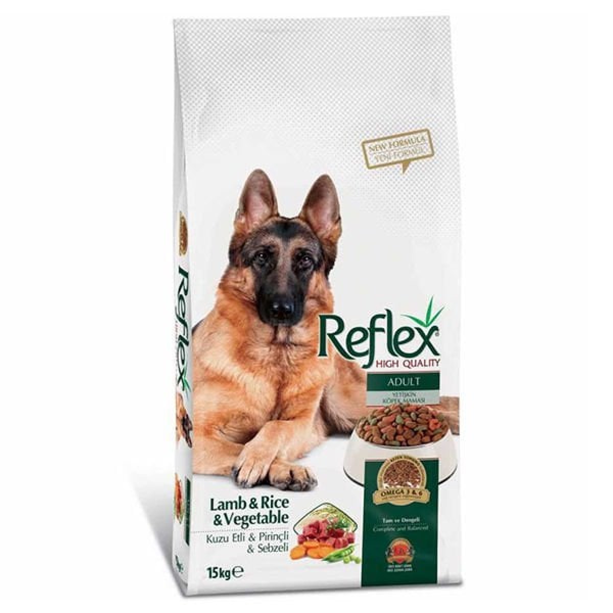 Reflex Adult Kuzu ve Pirinçli Sebzeli Yetişkin Köpek Maması 15 Kg Reflex Adult Kuzu ve Pirinçli Sebzeli Yetişkin Köpek Maması 15 Kg