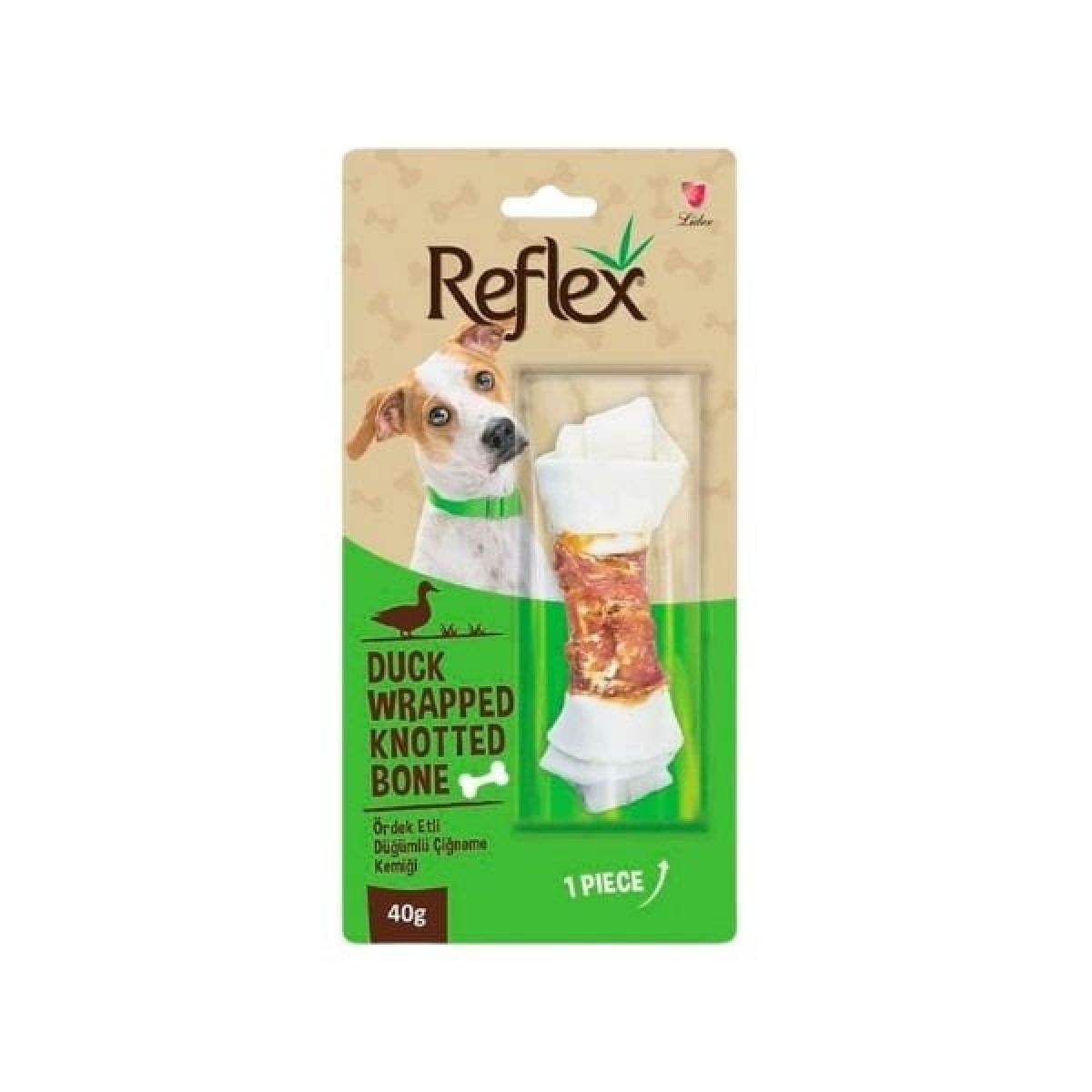 Reflex Ördek Etli Düğümlü Çiğneme Kemiği Köpek Ödülü 40 Gr Reflex Ördek Etli Düğümlü Çiğneme Kemiği Köpek Ödülü 40 Gr