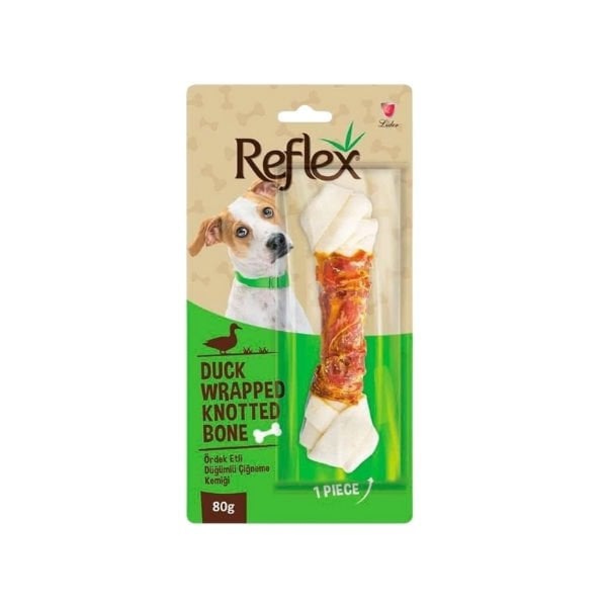 Reflex Ördek Etli Düğümlü Çiğneme Kemiği Köpek Ödülü 80 Gr Reflex Ördek Etli Düğümlü Çiğneme Kemiği Köpek Ödülü 80 Gr