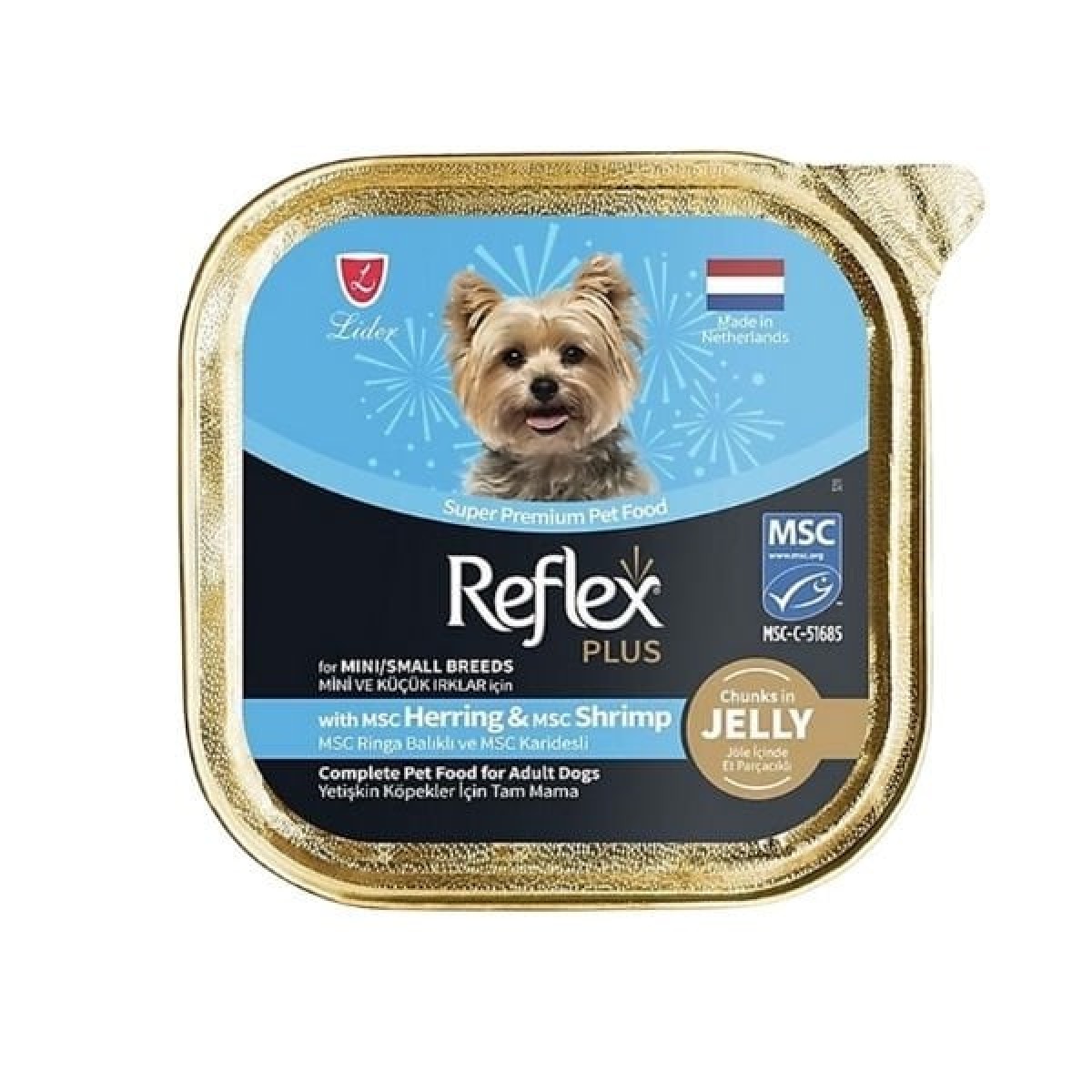 Reflex Plus Ringa Balıklı ve Karidesli Küçük Irk Konserve Yetişkin Köpek Maması 85 Gr Reflex Plus Ringa Balıklı ve Karidesli Küçük Irk Konserve Yetişkin Köpek Maması 85 Gr