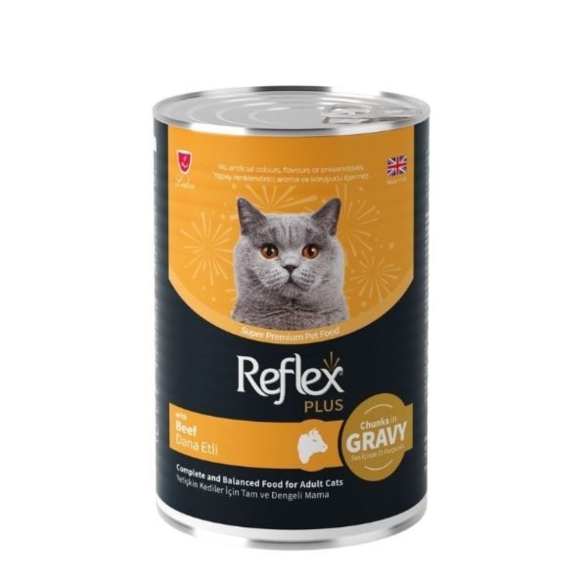 Reflex Plus Sos İçinde Dana Etli Yetişkin Konserve Kedi Maması 400 Gr Reflex Plus Sos İçinde Dana Etli Yetişkin Konserve Kedi Maması 400 Gr