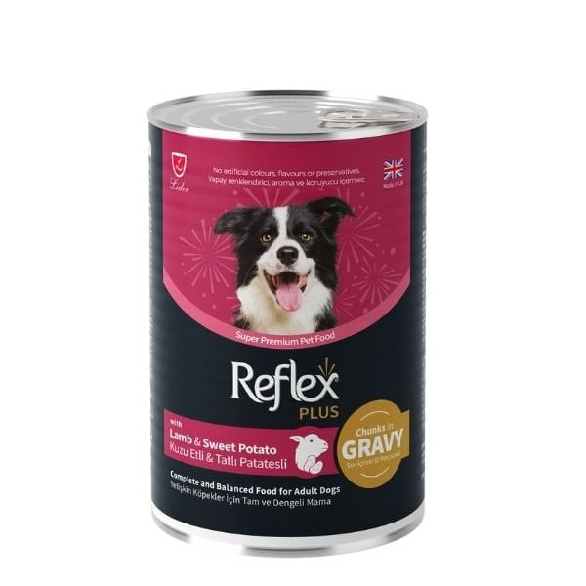Reflex Plus Sos İçinde Kuzu Etli ve Tatlı Patatesli Yetişkin Konserve Köpek Maması 400 Gr Reflex Plus Sos İçinde Kuzu Etli ve Tatlı Patatesli Yetişkin Konserve Köpek Maması 400 Gr