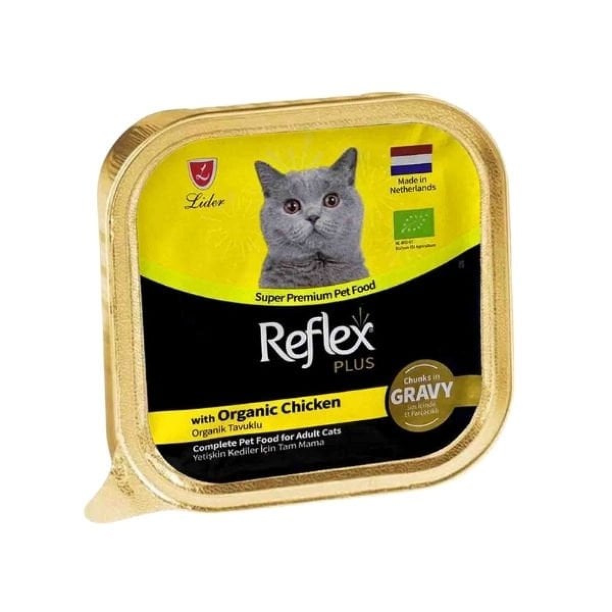 Reflex Plus Sos İçinde Parça Organik Tavuk Etli Yetişkin Konserve Kedi Maması 85 Gr Reflex Plus Sos İçinde Parça Organik Tavuk Etli Yetişkin Konserve Kedi Maması 85 Gr