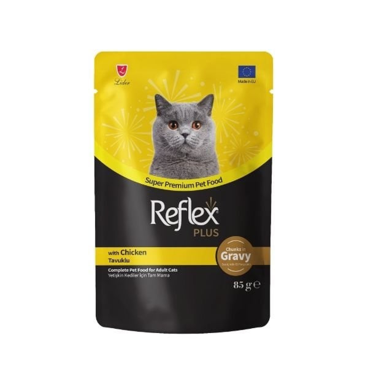 Reflex Plus Sos İçinde Tavuklu Pouch Yetişkin Konserve Kedi Maması 85 Gr Reflex Plus Sos İçinde Tavuklu Pouch Yetişkin Konserve Kedi Maması 85 Gr