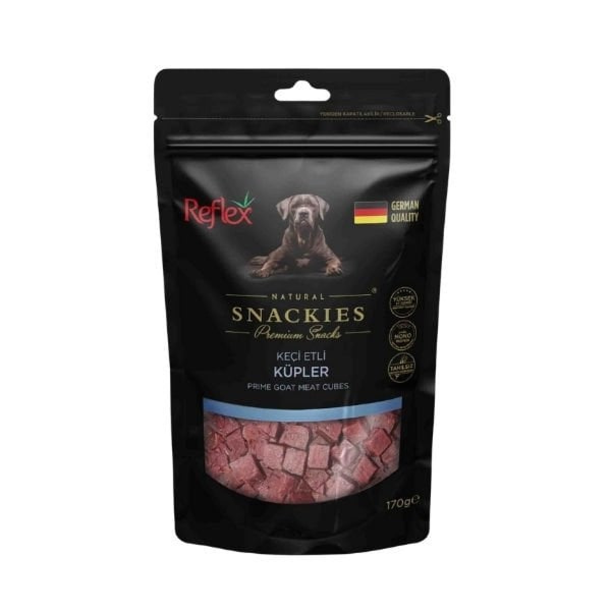 Reflex Snackies Natural Keçi Etli Küpler Tahılsız Köpek Ödül Maması 170 Gr Reflex Snackies Natural Keçi Etli Küpler Tahılsız Köpek Ödül Maması 170 Gr