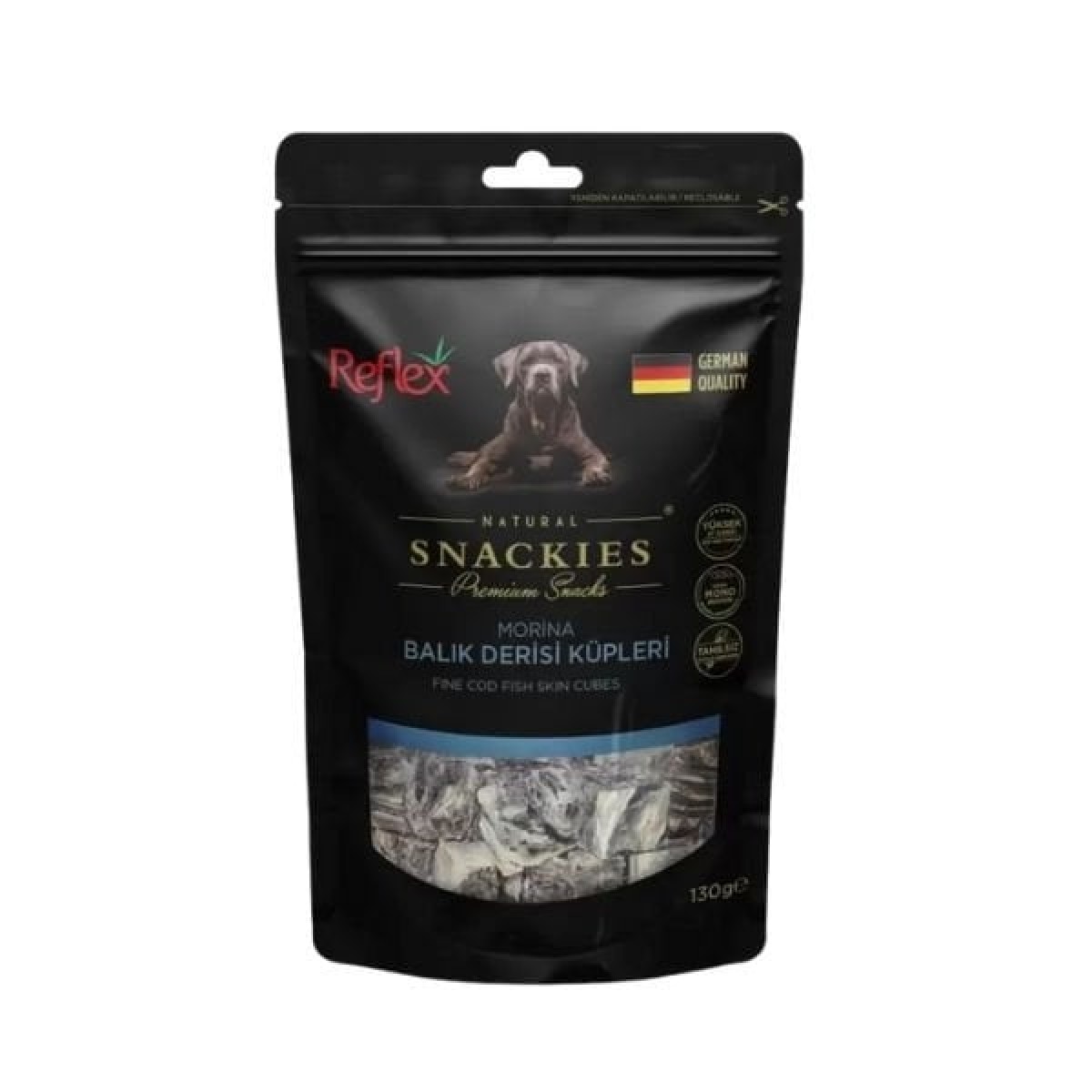 Reflex Snackies Natural Morina Balık Derisi Küpleri Tahılsız Köpek Ödül Maması 130 Gr Reflex Snackies Natural Morina Balık Derisi Küpleri Tahılsız Köpek Ödül Maması 130 Gr