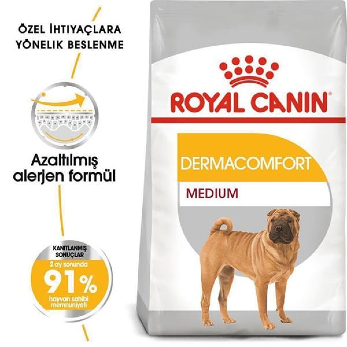 Royal Canin Adult Medium Dermacomfort Yetişkin Köpek Maması 12 Kg