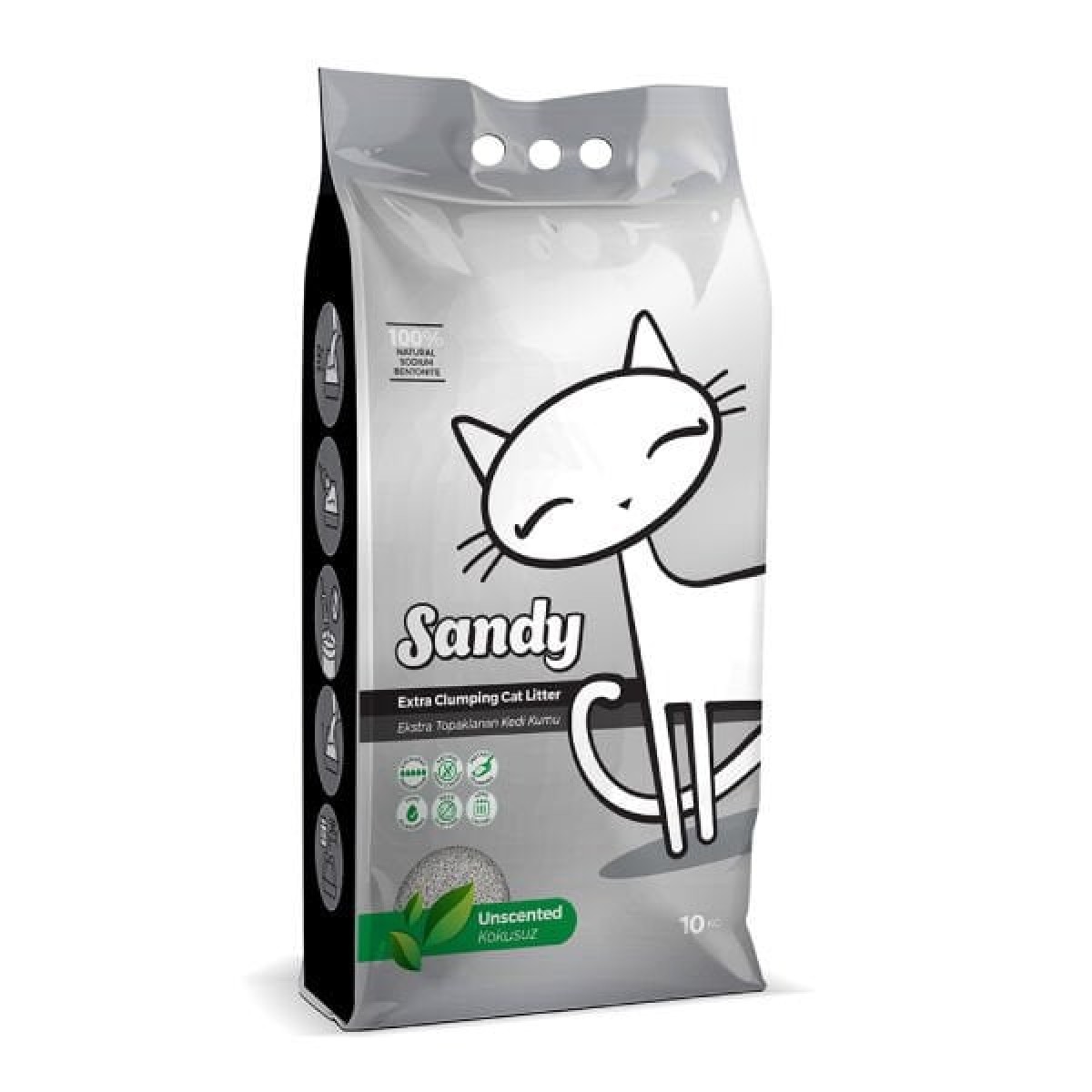 Sandy Parfümsüz Ekstra Topaklanan Sodyum Bentonit Kedi Kumu 10 Kg Sandy Parfümsüz Ekstra Topaklanan Sodyum Bentonit Kedi Kumu 10 Kg