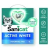 Sanicat Active White Ultra Topaklanan Doğal Kedi Kumu 6 Lt