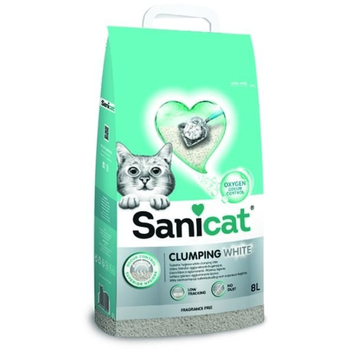 Sanicat Clumping White Oksijen Kontrol Süper Topaklanan Kedi Kumu 8 Lt Sanicat Clumping White Oksijen Kontrol Süper Topaklanan Kedi Kumu 8 Lt