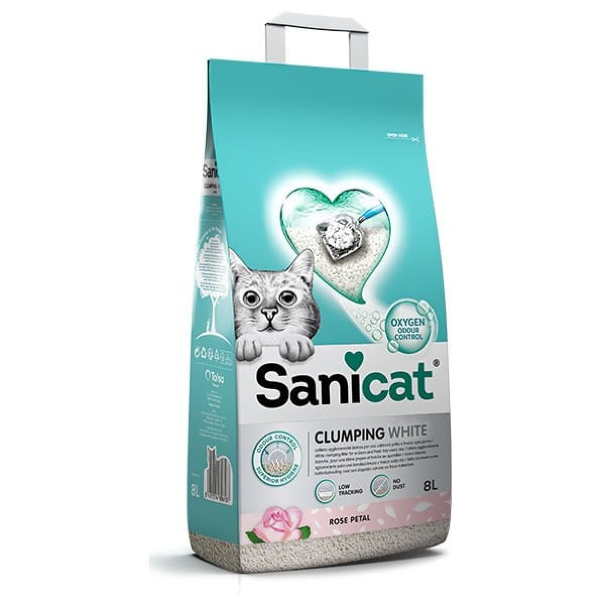 Sanicat Clunping White Gül Kokulu Topaklanan Kedi Kumu 8 Lt Sanicat Clunping White Gül Kokulu Topaklanan Kedi Kumu 8 Lt