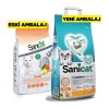 Sanicat Duo Vanilya ve Mandalina Kokulu Topaklaşan Kedi Kumu 10 Lt