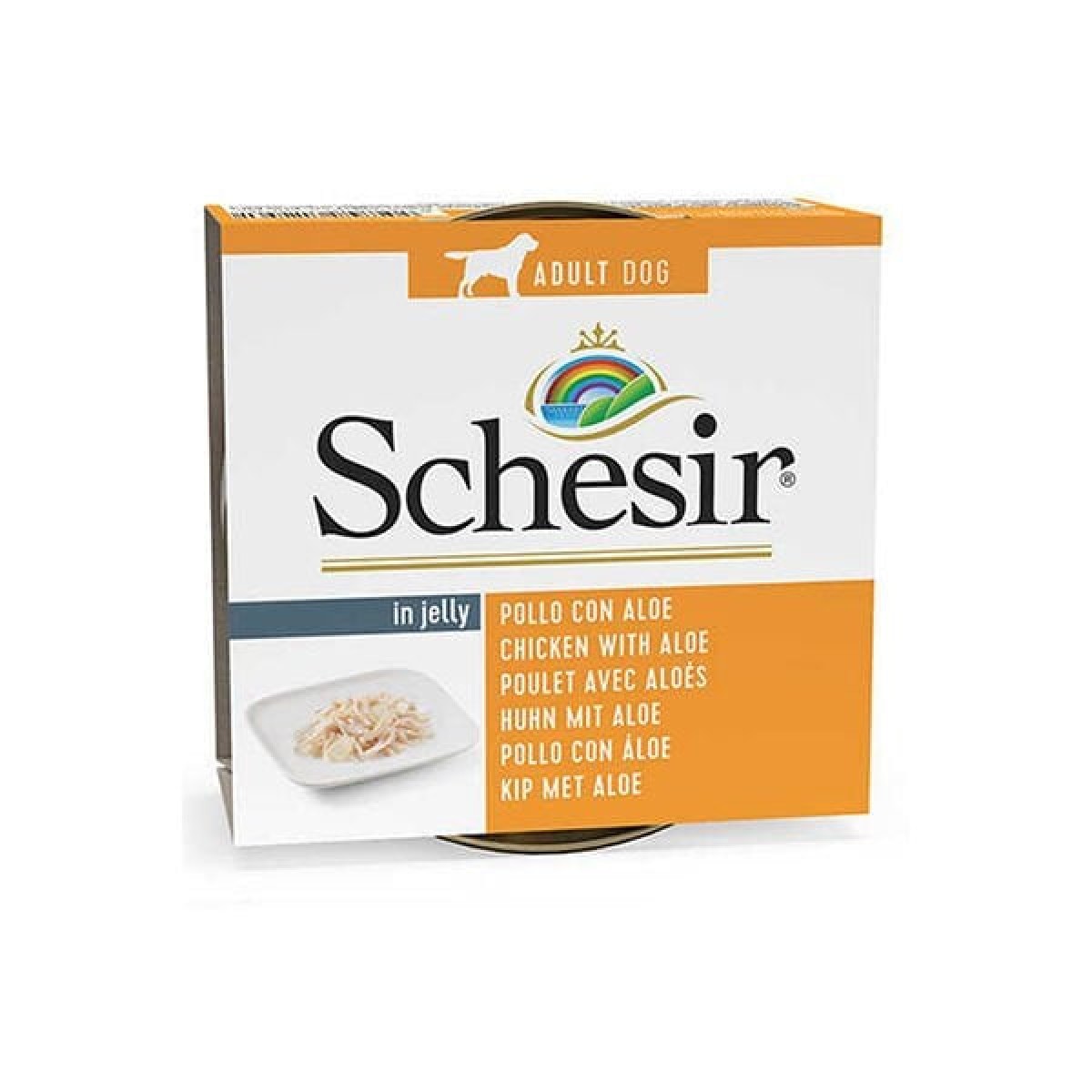 Schesir Jelly Puppy Aloe Vera ve Tavuklu Konserve Yavru Köpek Maması 150 Gr Schesir Jelly Puppy Aloe Vera ve Tavuklu Konserve Yavru Köpek Maması 150 Gr