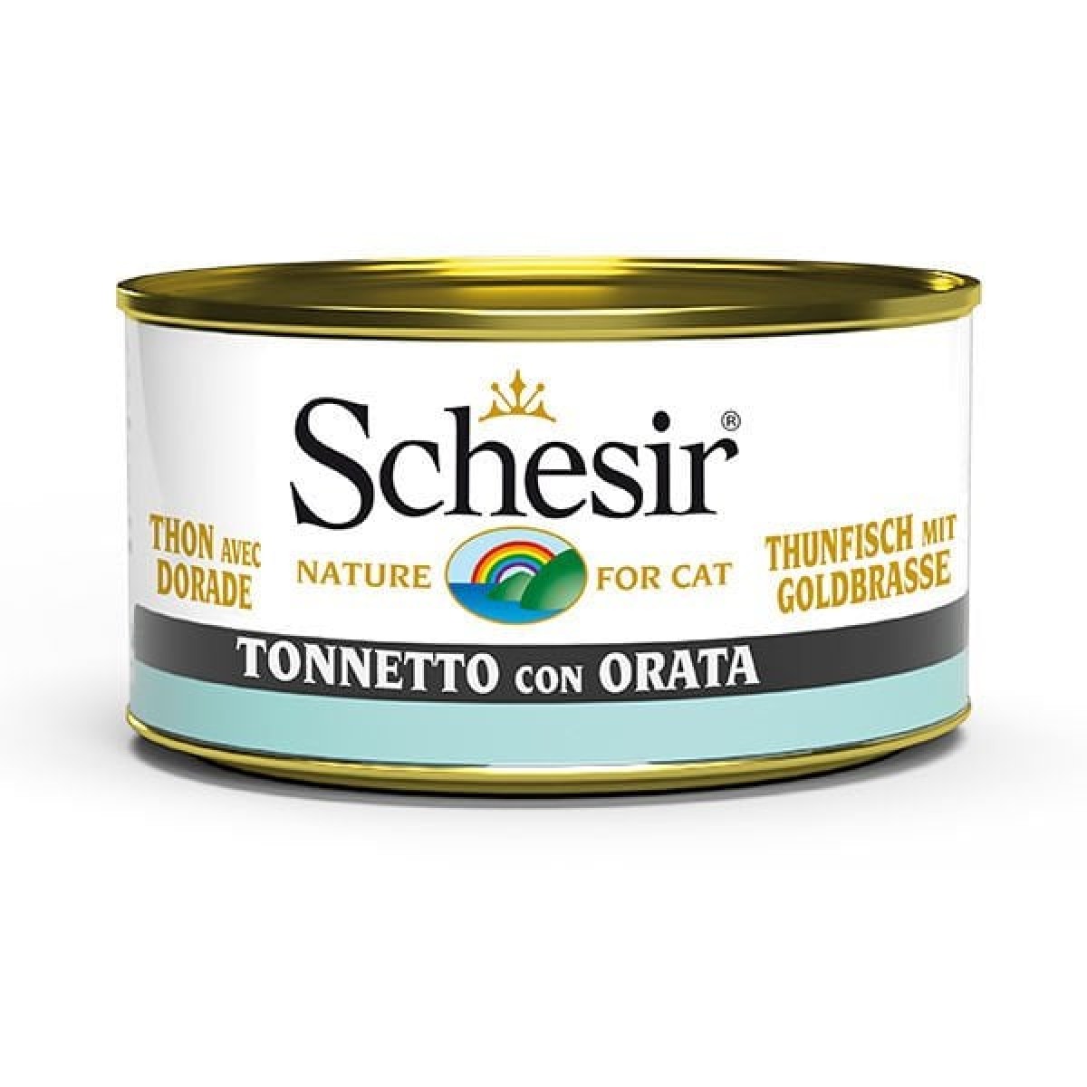 Schesir Jöle İçerisinde Ton Balıklı ve Çipuralı Konserve Kedi Maması 85 Gr Schesir Jöle İçerisinde Ton Balıklı ve Çipuralı Konserve Kedi Maması 85 Gr
