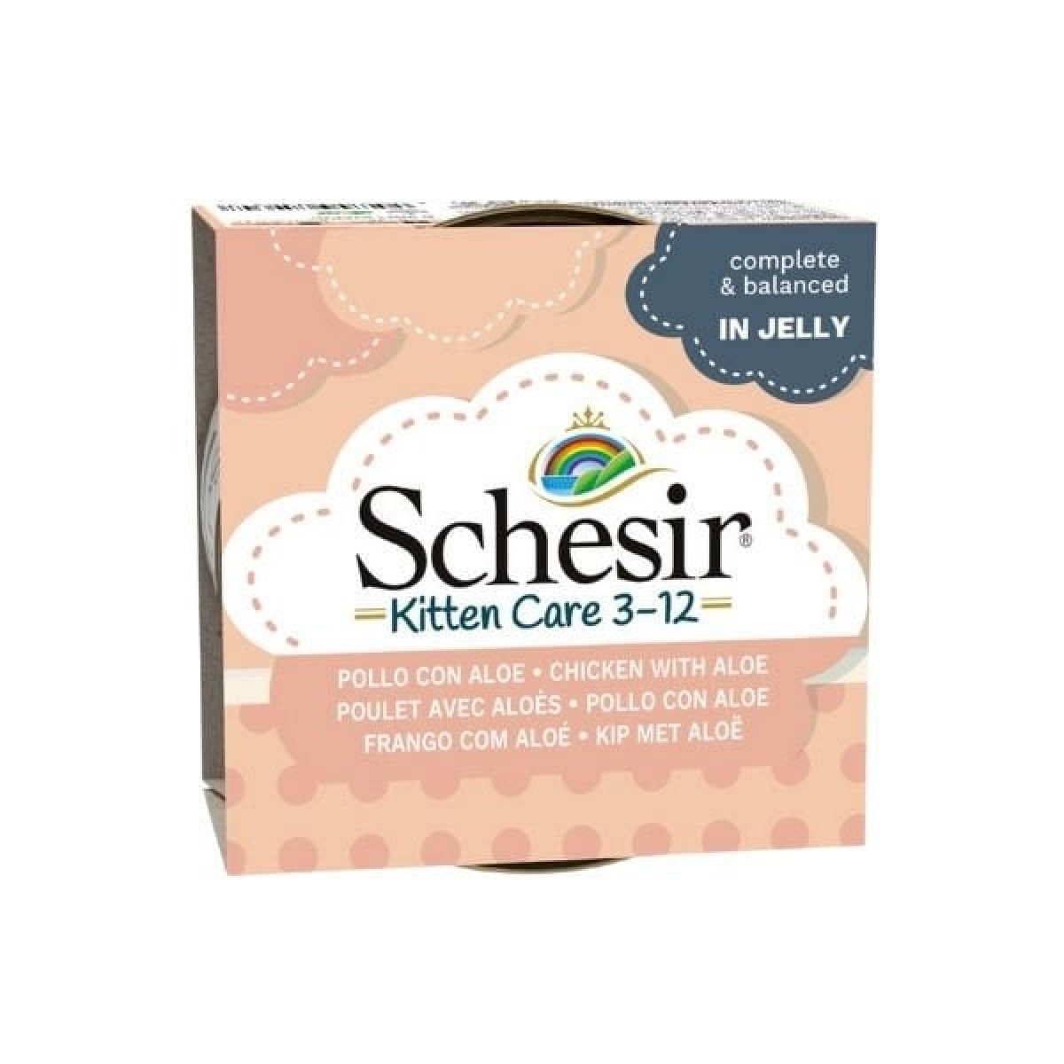 Schesir Kitten Tavuk ve Aloeveralı Yavru Konserve Kedi Maması 85 Gr Schesir Kitten Tavuk ve Aloeveralı Yavru Konserve Kedi Maması 85 Gr