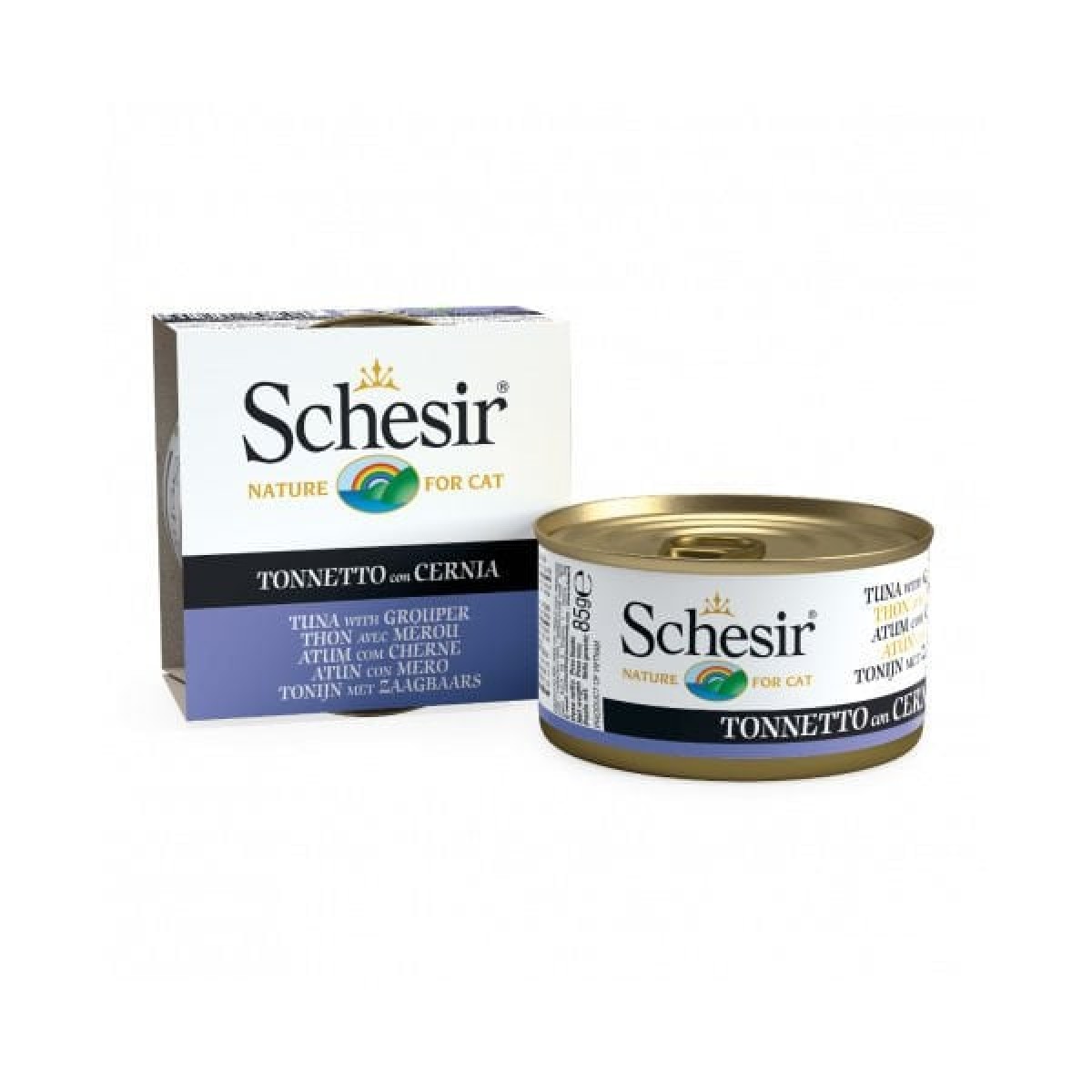 Schesir Ton Balıklı ve Orfoz Balıklı Jöleli Konserve Yetişkin Kedi Maması 85 Gr Schesir Ton Balıklı ve Orfoz Balıklı Jöleli Konserve Yetişkin Kedi Maması 85 Gr