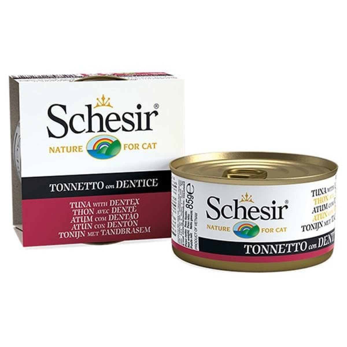Schesir Ton Balıklı ve Sinarit Balıklı Jöleli Konserve Yetişkin Kedi Maması 85 Gr Schesir Ton Balıklı ve Sinarit Balıklı Jöleli Konserve Yetişkin Kedi Maması 85 Gr