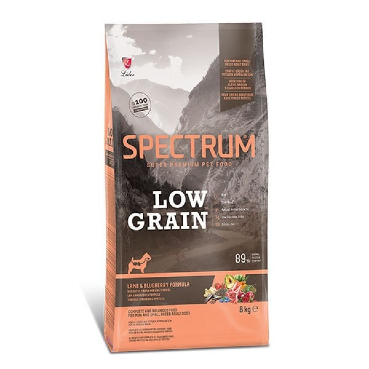 Spectrum Düşük Tahıllı Kuzulu ve Yaban Mersinli Küçük Irk Yetişkin Köpek Maması 8 Kg Spectrum Düşük Tahıllı Kuzulu ve Yaban Mersinli Küçük Irk Yetişkin Köpek Maması 8 Kg