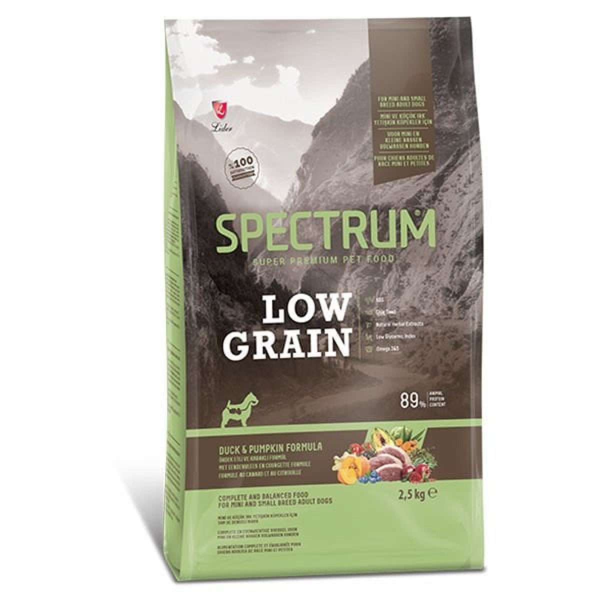 Spectrum Düşük Tahıllı Ördekli ve Bal Kabaklı Küçük Irk Yetişkin Köpek Maması 2.5 Kg Spectrum Düşük Tahıllı Ördekli ve Bal Kabaklı Küçük Irk Yetişkin Köpek Maması 2.5 Kg