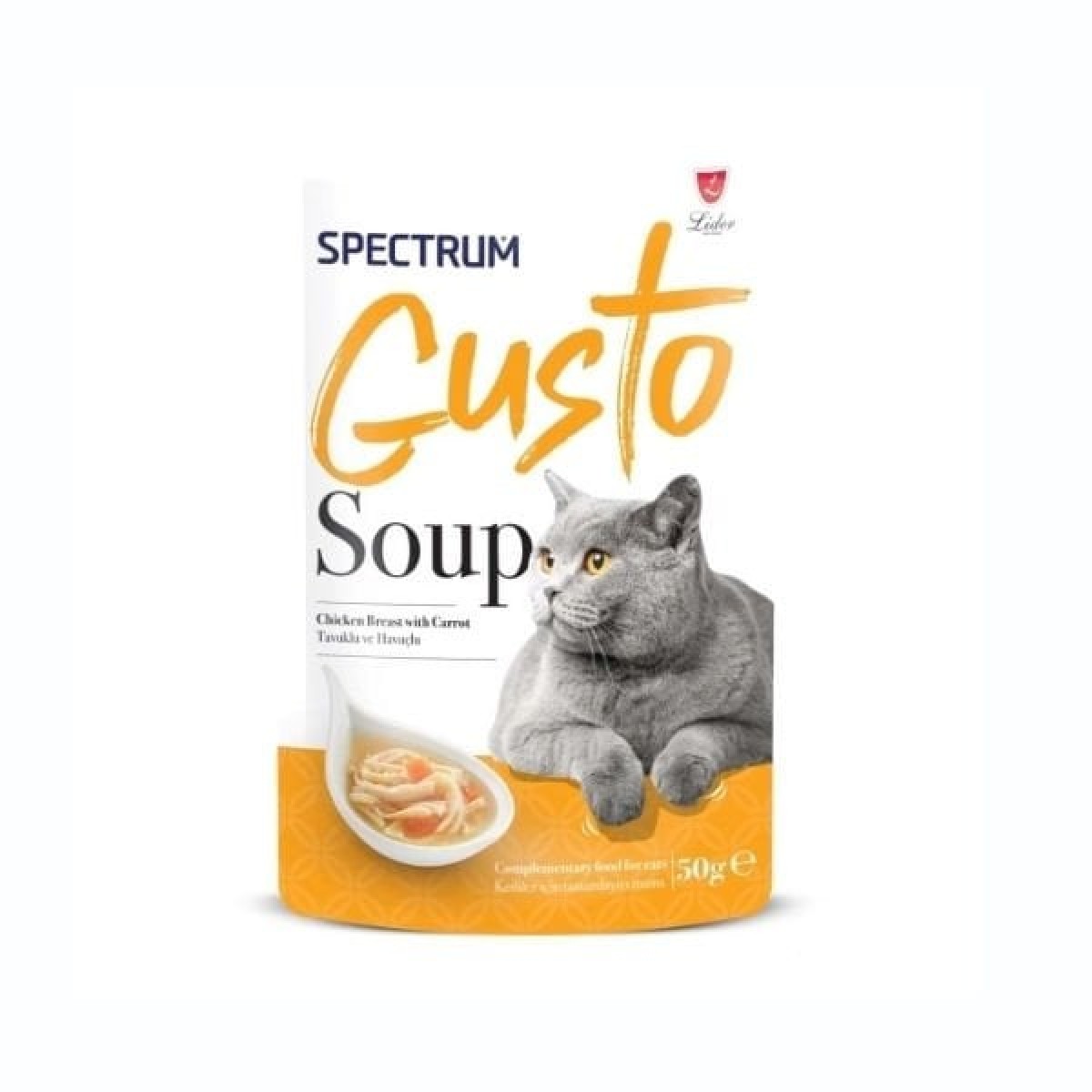 Spectrum Gusto Soup Tavuklu ve Havuçlu Kedi Çorbası 50 Gr Spectrum Gusto Soup Tavuklu ve Havuçlu Kedi Çorbası 50 Gr