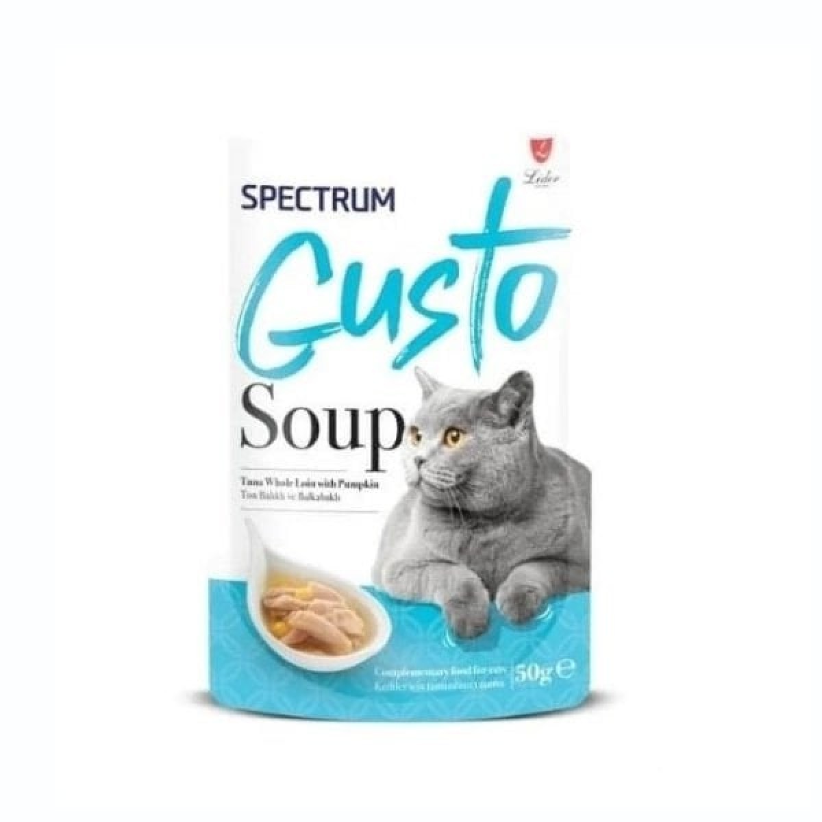 Spectrum Gusto Soup Ton Balıklı ve Bal Kabaklı Kedi Çorbası 50 Gr Spectrum Gusto Soup Ton Balıklı ve Bal Kabaklı Kedi Çorbası 50 Gr