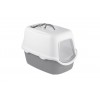 Stefanplast Cathy Filtreli Kapalı Kedi Tuvaleti Beyaz/Gri 56x40x40 Cm Stefanplast Cathy Filtreli Kapalı Kedi Tuvaleti Beyaz/Gri 56x40x40 Cm