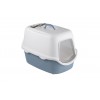 Stefanplast Cathy Filtreli Kapalı Kedi Tuvaleti Beyaz/Mavi 56x40x40 Cm Stefanplast Cathy Filtreli Kapalı Kedi Tuvaleti Beyaz/Mavi 56x40x40 Cm