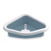 Stefanplast Sprint Corner Köşeli Açık Kedi Tuvaleti Beyaz/Mavi 56x40x14 Cm Stefanplast Sprint Corner Köşeli Açık Kedi Tuvaleti Beyaz/Mavi 56x40x14 Cm