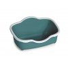Stefanplast Tres Chic Açık Kedi Tuvaleti Beyaz/Yeşil 56x38.5x26 Cm Stefanplast Tres Chic Açık Kedi Tuvaleti Beyaz/Yeşil 56x38.5x26 Cm