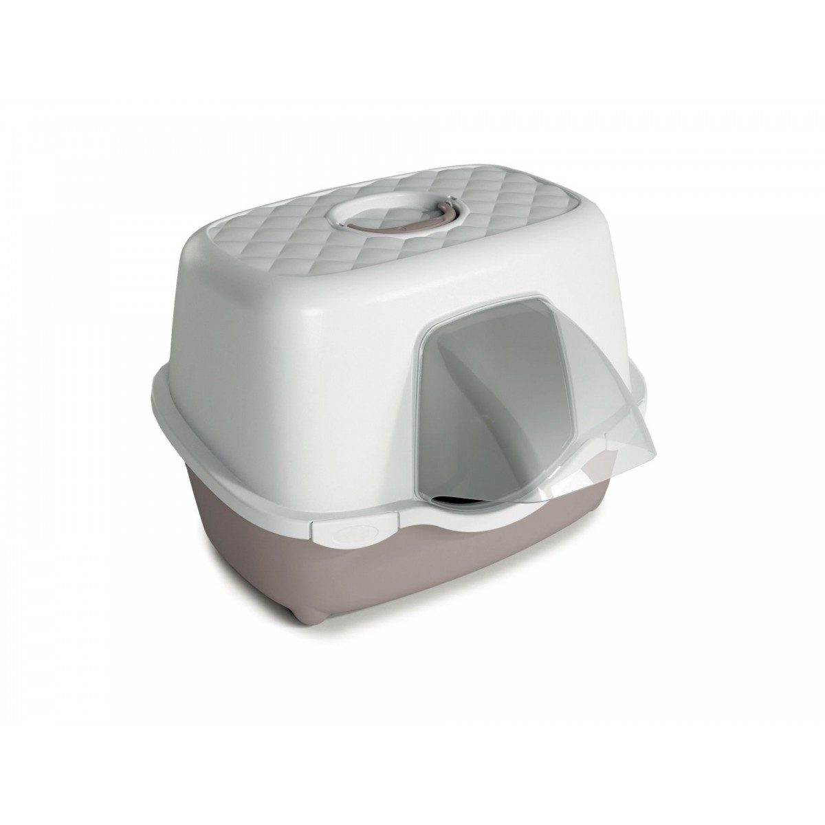 Stefanplast Tres Chic Karbon Filtreli Kapalı Kedi Tuvaleti Beyaz/Bej 56x54.5x39 Cm Stefanplast Tres Chic Karbon Filtreli Kapalı Kedi Tuvaleti Beyaz/Bej 56x54.5x39 Cm