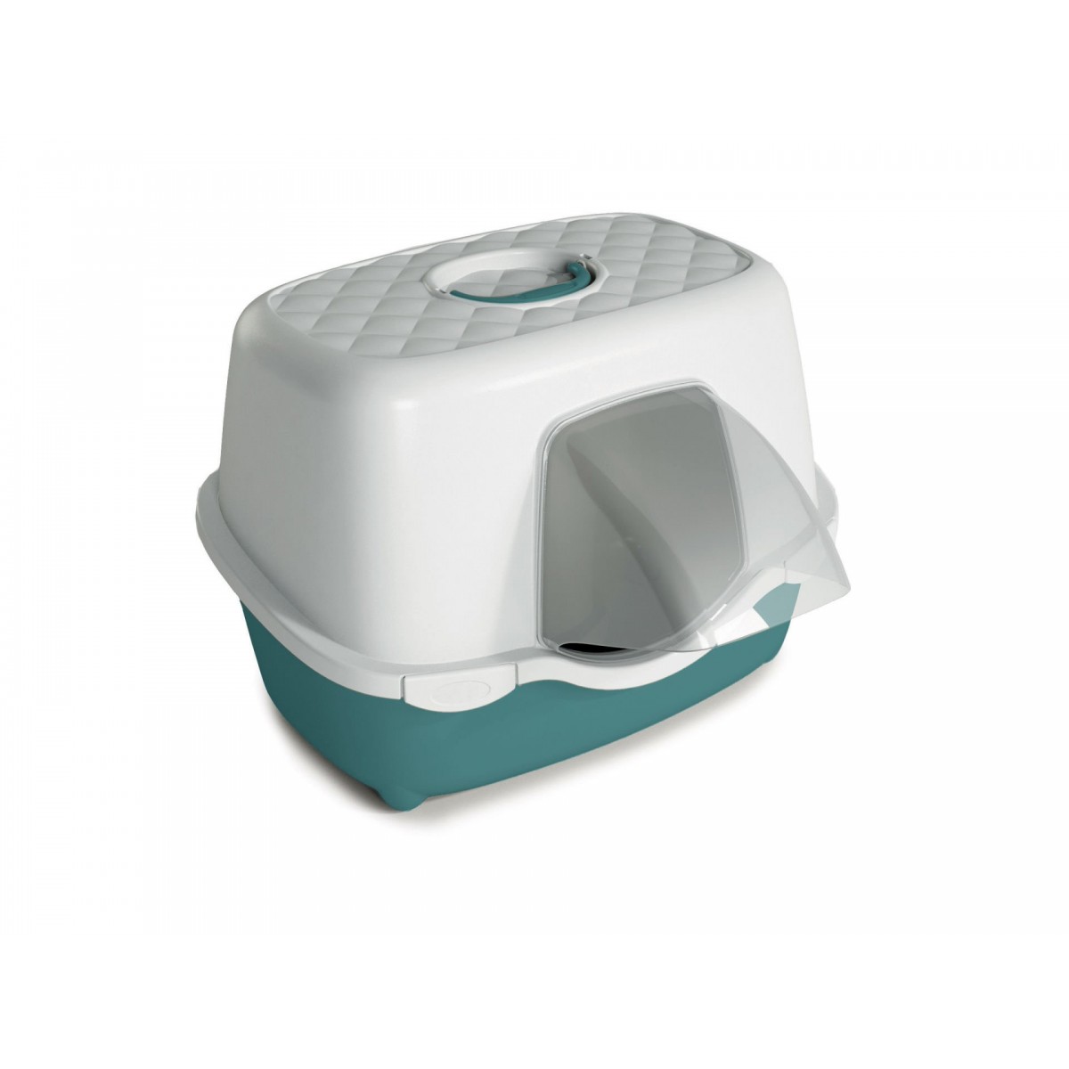 Stefanplast Tres Chic Karbon Filtreli Kapalı Kedi Tuvaleti Beyaz/Yeşil 56x54.5x39 Cm Stefanplast Tres Chic Karbon Filtreli Kapalı Kedi Tuvaleti Beyaz/Yeşil 56x54.5x39 Cm
