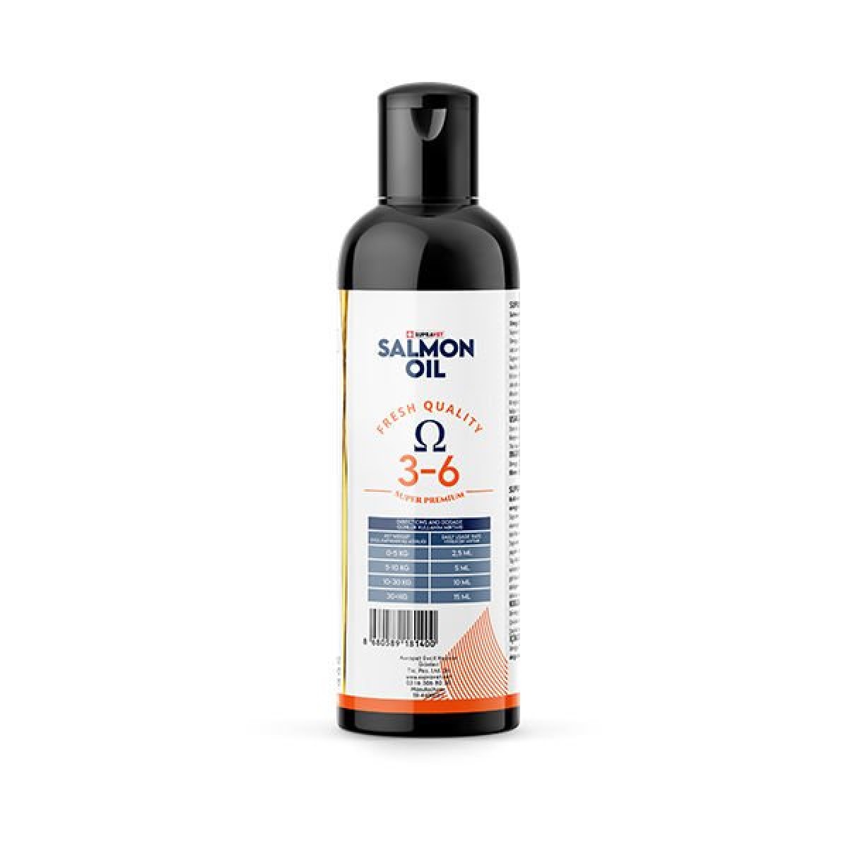 Supravet Salmon Oil Deri Tüy ve Sindirim İştah Açıcı Kedi ve Köpek Somon Yağı 200 Ml