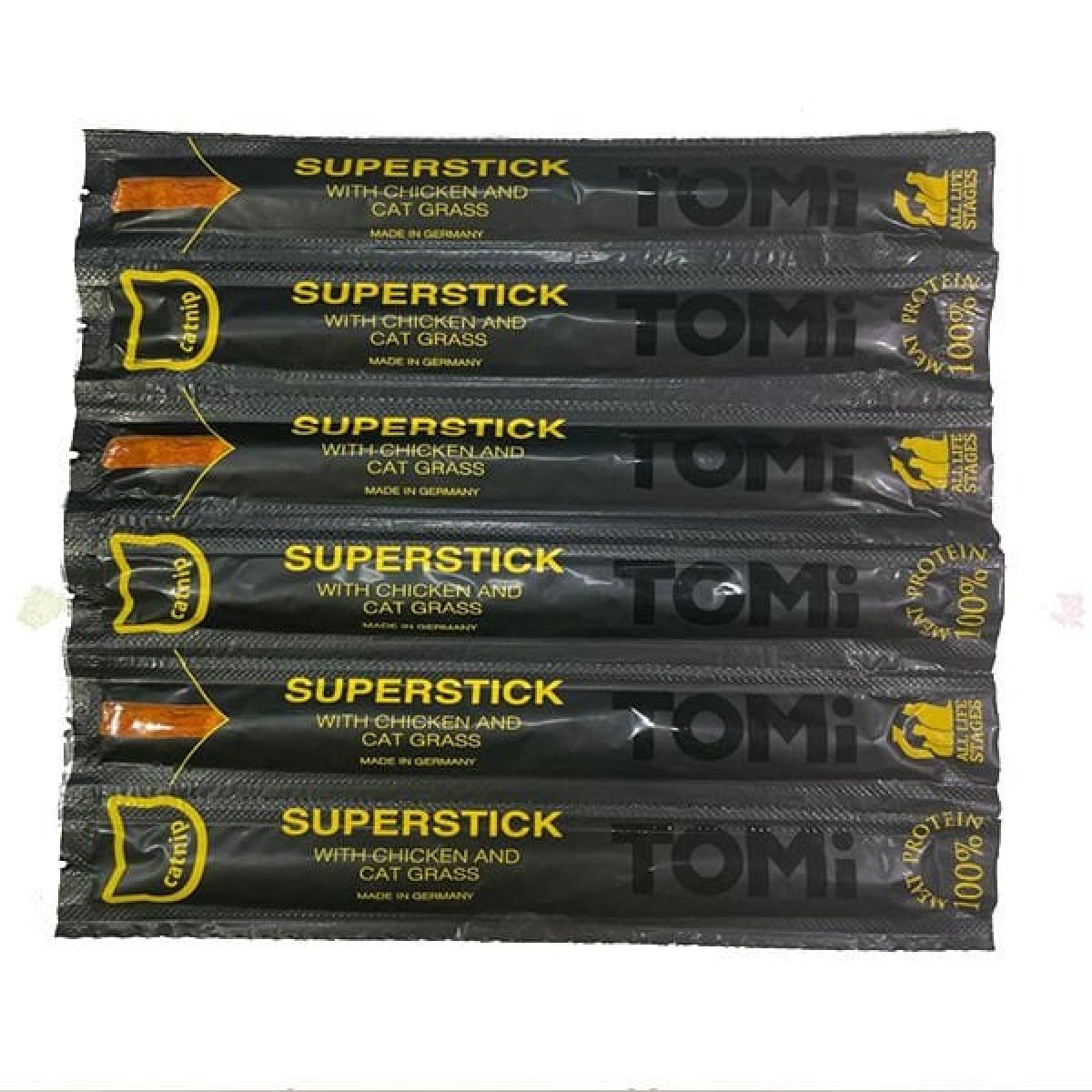 Tomi Tavuklu ve Kedi Çimli Stick Kedi Ödül Maması 6x5 Gr Tomi Tavuklu ve Kedi Çimli Stick Kedi Ödül Maması 6x5 Gr