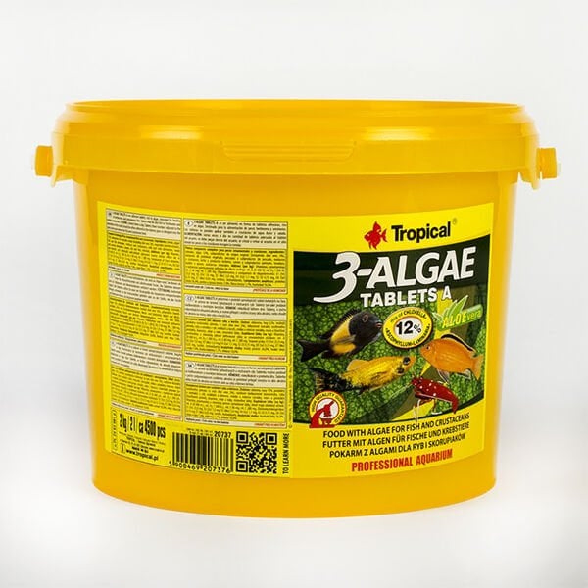 Tropical 3-Algae Tablet Tatlı ve Tuzlu Su Balıkları için Alg İçeren Tablet Balık Yemi 2 Kg 4500 Tablet Tropical 3-Algae Tablet Tatlı ve Tuzlu Su Balıkları için Alg İçeren Tablet Balık Yemi 2 Kg 4500 Tablet