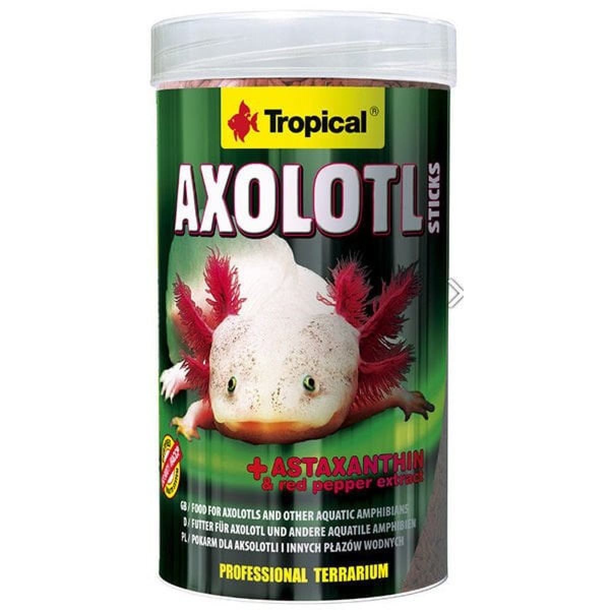 Tropical Axolotl Sticks İki Yaşamlı Canlılar için Çubuk Yem 250 Ml 135 Gr Tropical Axolotl Sticks İki Yaşamlı Canlılar için Çubuk Yem 250 Ml 135 Gr
