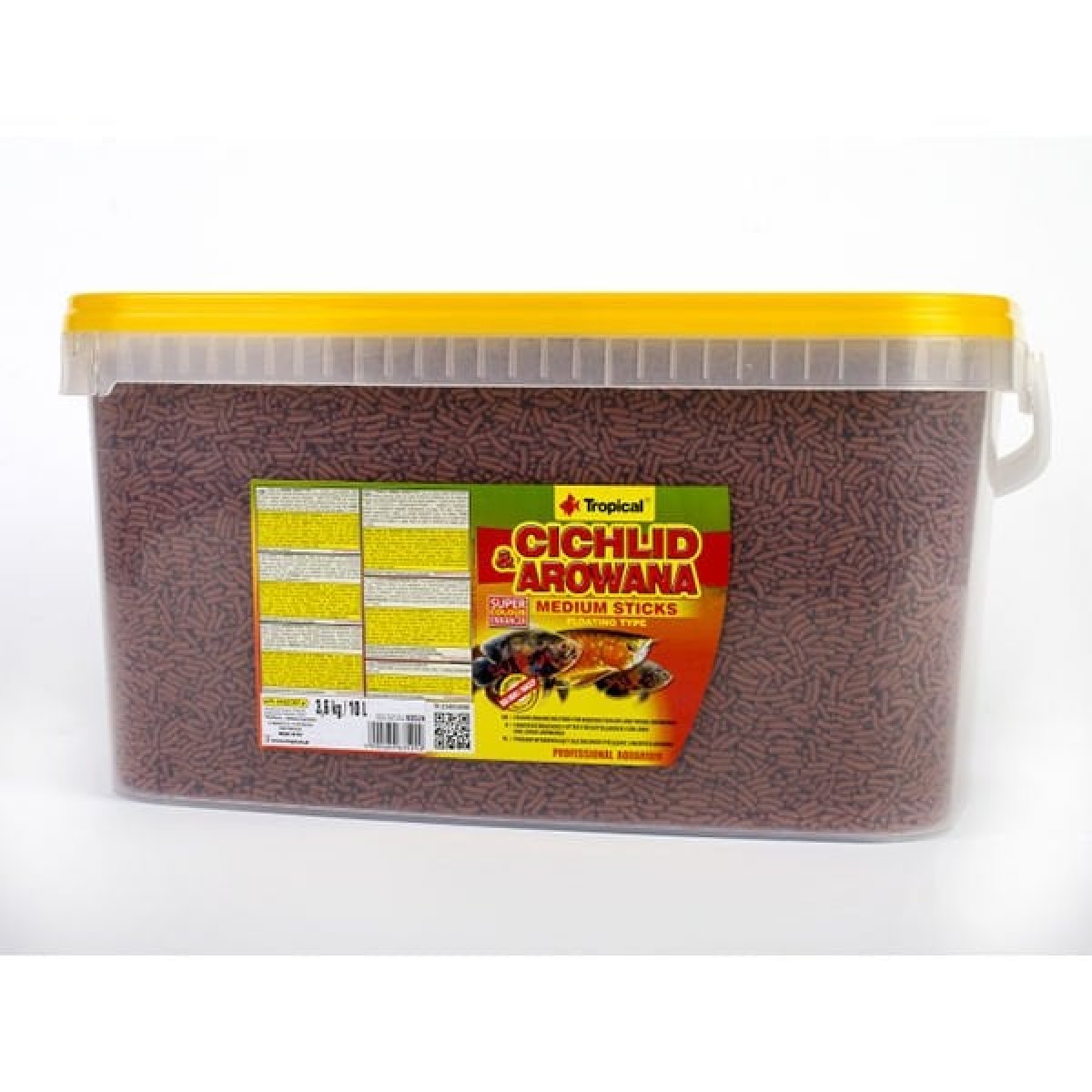Tropical Cichlid Arowana Sticks Cichlid Balıkları için Orta Boy Çubuk Balık Yemi Medium 10 Lt 3.6 Kg Tropical Cichlid Arowana Sticks Cichlid Balıkları için Orta Boy Çubuk Balık Yemi Medium 10 Lt 3.6 Kg
