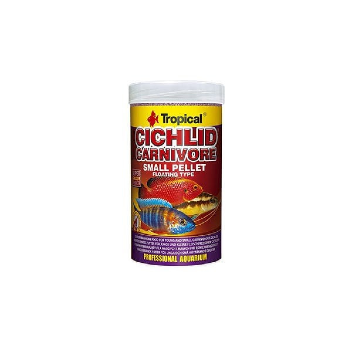 Tropical Cichlid Carnıvore Pellet Etobur Cichlid Balıkları için Renklendirici Balık Yemi Small 1000 Ml 360 Gr Tropical Cichlid Carnıvore Pellet Etobur Cichlid Balıkları için Renklendirici Balık Yemi Small 1000 Ml 360 Gr
