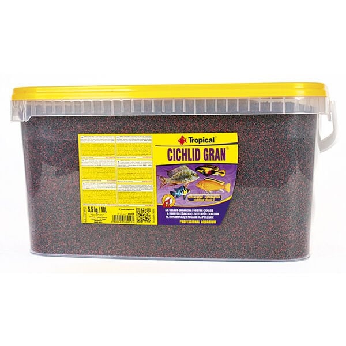 Tropical Cichlid Gran Cichlid Balıkları için Renklendirici Granül Balık Yemi 10 Lt 5.5 Kg Tropical Cichlid Gran Cichlid Balıkları için Renklendirici Granül Balık Yemi 10 Lt 5.5 Kg