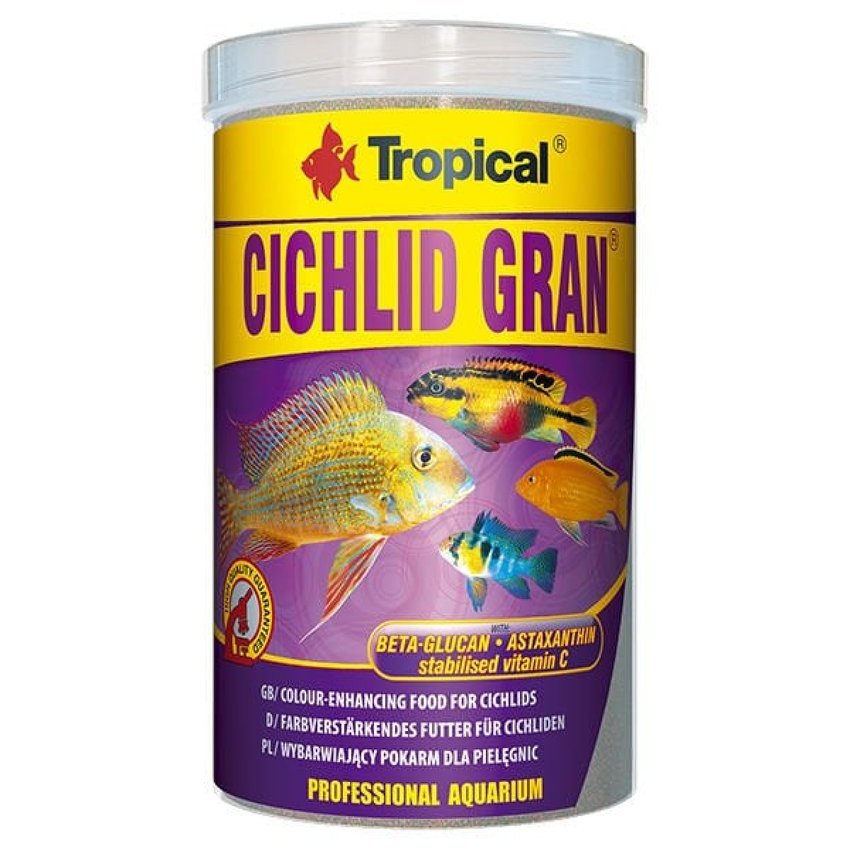 Tropical Cichlid Gran Cichlid Balıkları için Renklendirici Granül Balık Yemi 250 Ml 138 Gr Tropical Cichlid Gran Cichlid Balıkları için Renklendirici Granül Balık Yemi 250 Ml 138 Gr