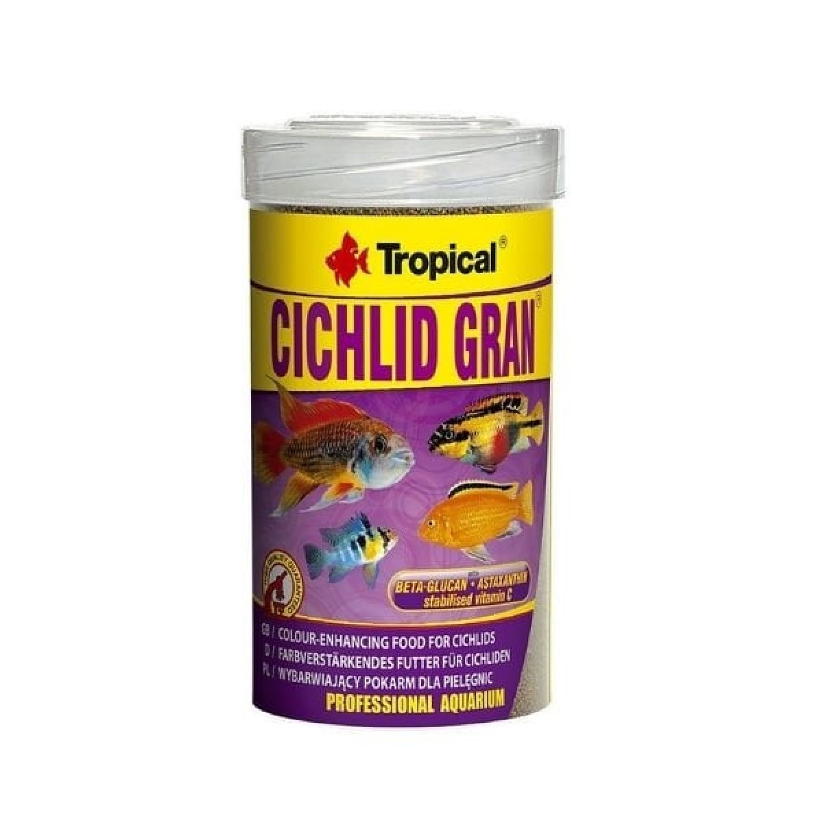 Tropical Cichlid Gran Ciklet Balıkları için Renklendirici Granül Balık Yemi 100 Ml 55 Gr Tropical Cichlid Gran Ciklet Balıkları için Renklendirici Granül Balık Yemi 100 Ml 55 Gr