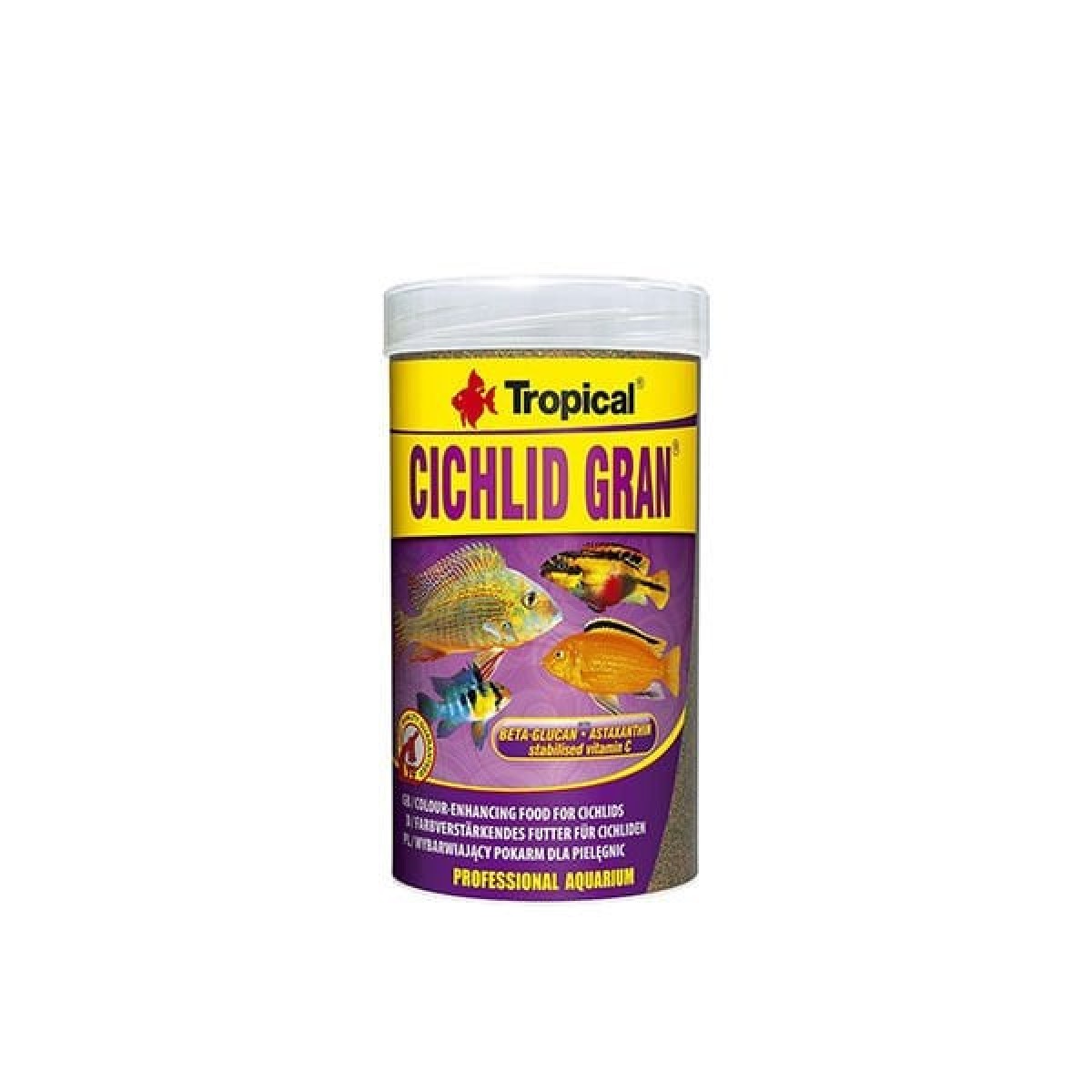Tropical Cichlid Gran Ciklet Balıkları için Renklendrici Granül Balık Yemi 1000 Ml 500 Gr Tropical Cichlid Gran Ciklet Balıkları için Renklendrici Granül Balık Yemi 1000 Ml 500 Gr