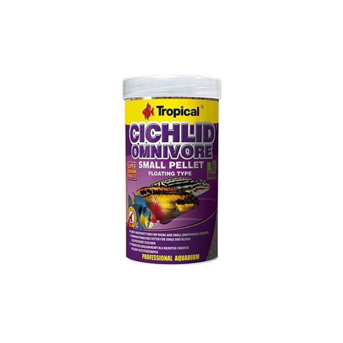Tropical Cichlid Omnivore Pellet Karışık Beslenen Cichlid Balıkları için Pellet Balık Yemi Small 1000 Ml 360 Gr Tropical Cichlid Omnivore Pellet Karışık Beslenen Cichlid Balıkları için Pellet Balık Yemi Small 1000 Ml 360 Gr